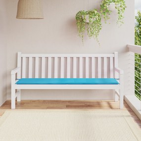 Capa de Banco de Jardim - Turquesa, 180x50x4 cm, Tecido Oxford