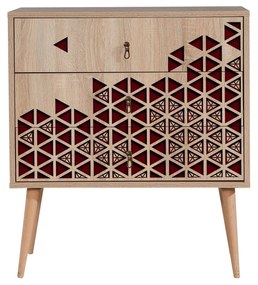 Cômoda Trio – Carvalho Sonoma – 80x90x40 cm