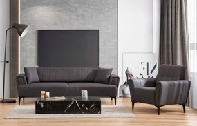 Sofá-cama de 3 Lugares Hamlet – Cinzento Escuro – 230x95x77 cm