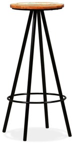 Conjunto de bar 7 pcs madeira recuperada maciça