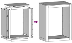 Rack Lenha 60x40x80 cm aço resistente às intempéries