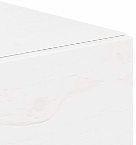Mesa de Cabeceira Montada na Parede com gaveta 2 pcs Branco