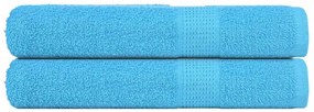 vidaXL Toalhas de sauna FROGN 2 pcs 80x200 cm 360 g/m² turquesa