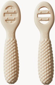 Colheres de silicone para crianças Bubble, conjunto de 2