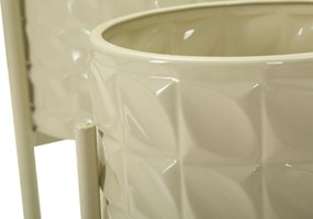 CONJUNTO DE 3 VASOS CREME Ø 36X56,5-30X48,5-24X37,5 CM (PLANTAS NÃO INCLUIDAS)