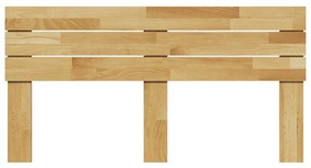 Cabeceira 135 cm Madeira maciça de carvalho