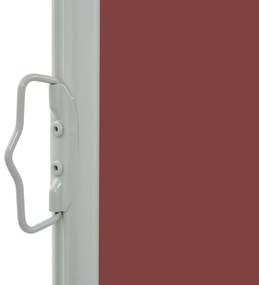Toldo lateral retrátil para pátio 80x300 cm castanho