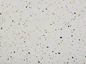 Mesa de apoio branca com efeito terrazzo CAORIA Beliani
