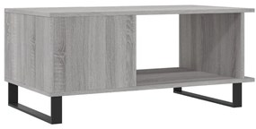 Mesa de centro 90x50x40 cm derivados de madeira cinzento sonoma