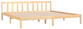 Estrutura de cama super king 180x200 cm pinho maciço