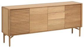 Kave Home - Aparador Lenon 200 x 86 cm madeira maciça de carvalho FSC MIX Credit