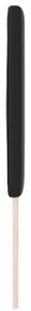 Cabeceira vidaXL Design Simples Preto 180 cm Couro Sintético