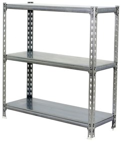 Estante com 3 Prateleiras METÁLICA SIMONCLICK SUPERPLUS 3/400 1000 GALVANIZADA/GALVANIZADA Capacidade P/ prateleira 200 Kg Dimensões 1000x1100x400 mm