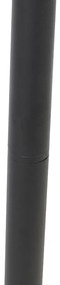 Candeeiro de pé industrial para exterior preto 100 cm IP44 - Charlois Design