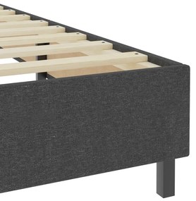 Cama boxspring 100x200 cm tecido cinzento