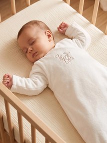 Saco de bebé em veludo maternidade cru