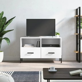 vidaXL Móvel p/ TV 80x36x50 cm madeira processada branco