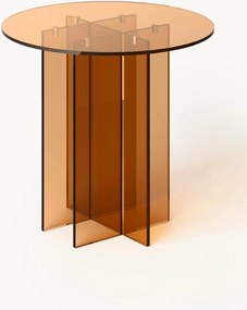 Mesa de jantar redonda em vidro Anouk, vários tamanhos