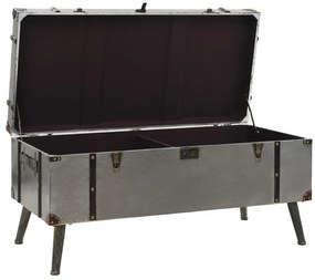 Mesa de centro em MDF e alumínio 102x51x47,5 cm