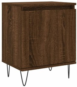 Mesa de cabeceira 40x30x50 cm deriv. madeira carvalho castanho