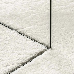 Tapete Creme 80 x 150 cm Poliéster