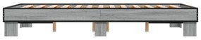Estrutura de cama 135x190 cm derivados de madeira/metal