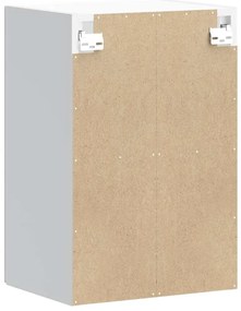 Armário parede de cozinha porta vidro Kalmar branco alto brilho