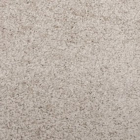 Tapete shaggy de pelo alto PAMPLONA 80x150 cm bege