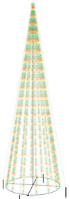 Árvore de Natal em cone 1134 LEDs 230x800 cm colorido