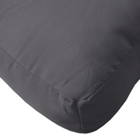 Almofadão para sofá de paletes 80x40x12 cm tecido antracite