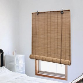 Estore/persiana em bambu 80x220 cm castanho