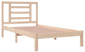 Estrutura de cama 90 x 200 cm pinho maciço