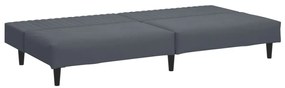 2 pcs conjunto de sofás veludo cinzento-escuro