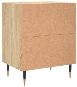 Mesas cabeceira 2pcs derivados de madeira carvalho sonoma