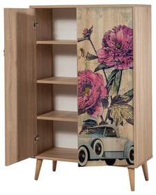Armário Multiuso Multibox – Carvalho Sonoma – 80x127x36 cm