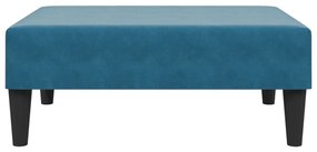 2 pcs conjunto de sofás veludo azul