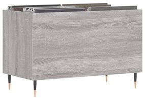 Armário p/ discos 74,5x38x48 derivados madeira cinzento sonoma