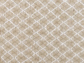 Tapete de juta creme 80 x 150 cm AKBEZ Beliani
