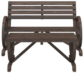 4 pcs conjunto lounge de jardim madeira de abeto maciça