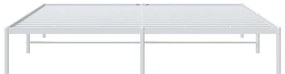 Estrutura de cama 180x200 cm metal branco