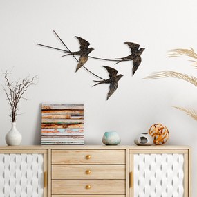 Acessório Decorativo de Parede em Metal Wallow – Multicolor – 42 x 70