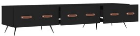 Móvel de TV 150x36x30 cm derivados de madeira preto