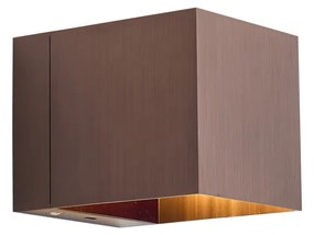 Candeeiro de Parede Bronze Escuro Incl. LED e Dimmer de Toque Recarregável - Joris Moderno