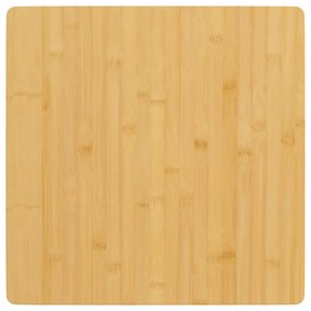 vidaXL Tampo de mesa 60x60x2,5 cm bambu
