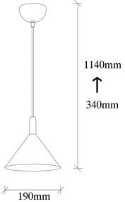 Chandelier Berceste – Preto – 19 x 19 cm