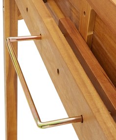 3 pcs conjunto de bar para varanda madeira de acácia maciça