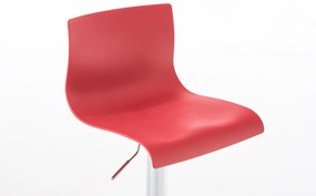 Banco de bar Hoover 39 x 84-104 x 36 cm Vermelho