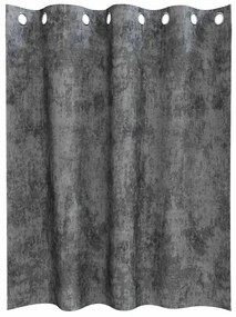 Cortinas de Veludo 2 pçs com Ilhós Cinza 140 x 140 cm