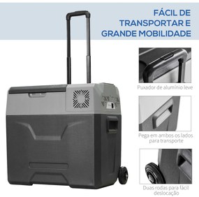 Geleira Elétrica Portátil 50L com Compressor Mini Geleira para Carro c