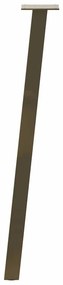 Pés de mesa de console 4 peças aço natural 72 cm aço